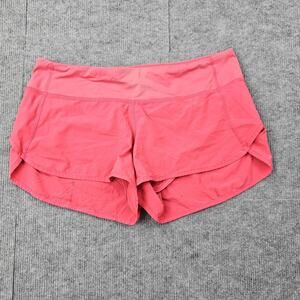 Lululemon Shorts Womens 8 Speed Up Pink Lined Athletic Gym Running Athleisure